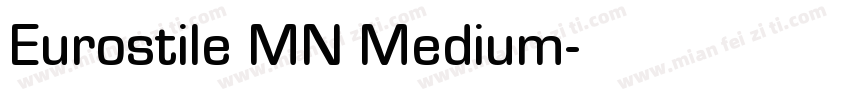 Eurostile MN Medium字体转换